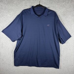 Santo Studio Shirt Mens XL Blue Short Sleeve Golf Polo